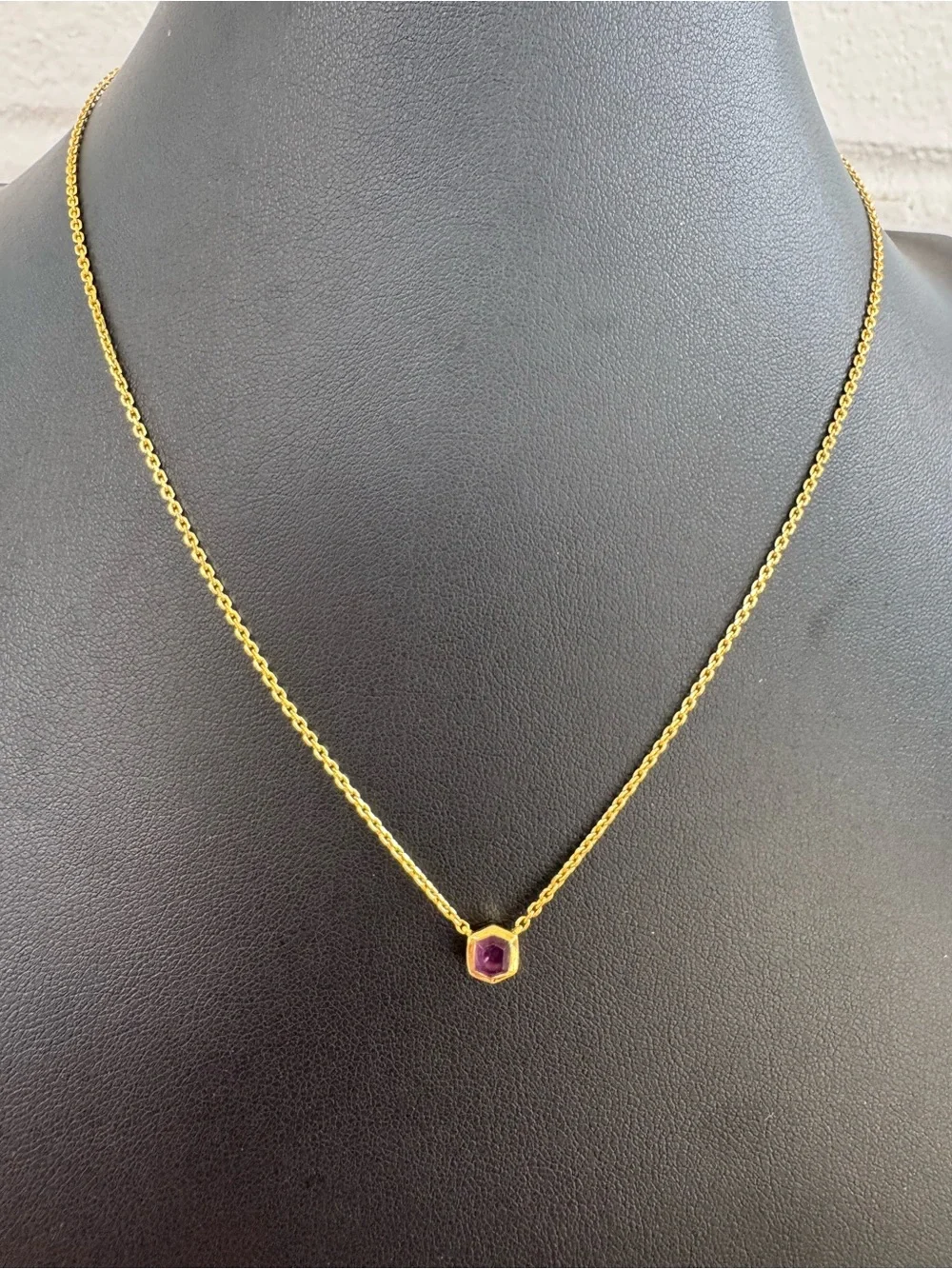 Kendra Scott Davie 18K Gold Vermeil Amethyst February Pendant Necklace
